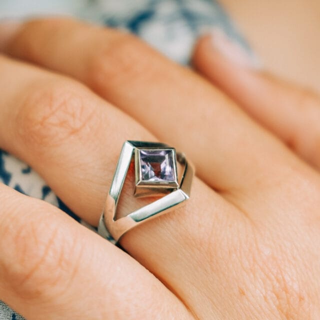 Naya Jewelry - Bague Argent Améthyste