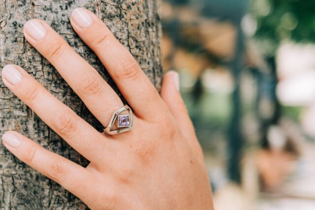 Naya Jewelry - Bague Argent Améthyste