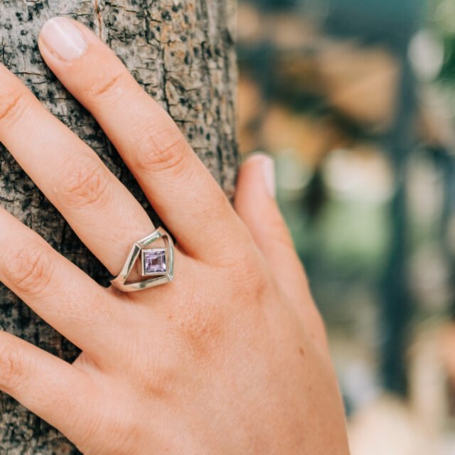 Naya Jewelry - Bague Argent Améthyste
