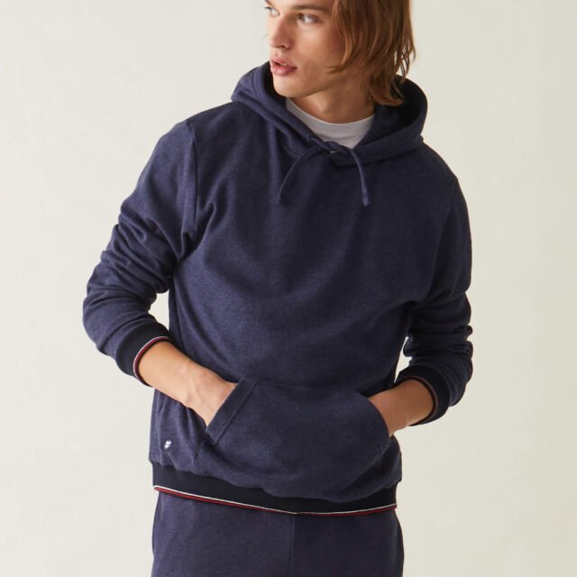 Le Slip Français - Sweat-shirt à capuche en piqué recyclé double face - 100% Made in France