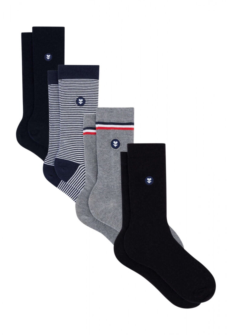 Le Slip Français - Pack Chaussettes Lucas Quatro blanc