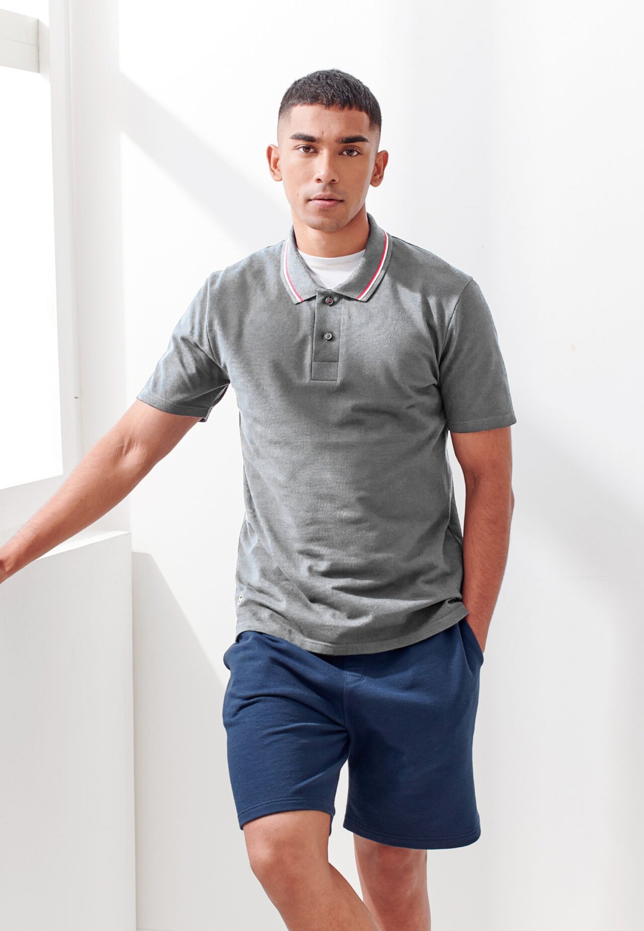 9a6221f63dc6e128641e5f41c4019dd1d34923c9 Le Slip Français - Polo gris