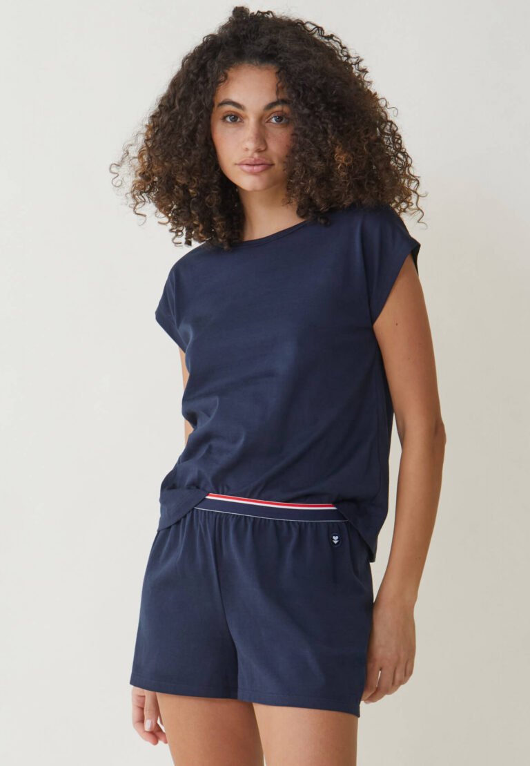 Le Slip Français - Pack Pyjama Zouzette Marine bleu