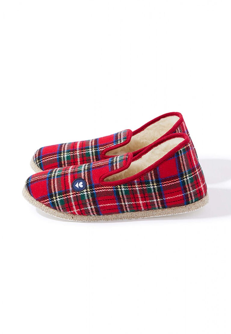 Le Slip Français - Charentaises Tartan Rouge rouge