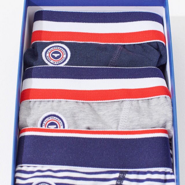 Le Slip Français - Pack Slips Terrible Trio gris