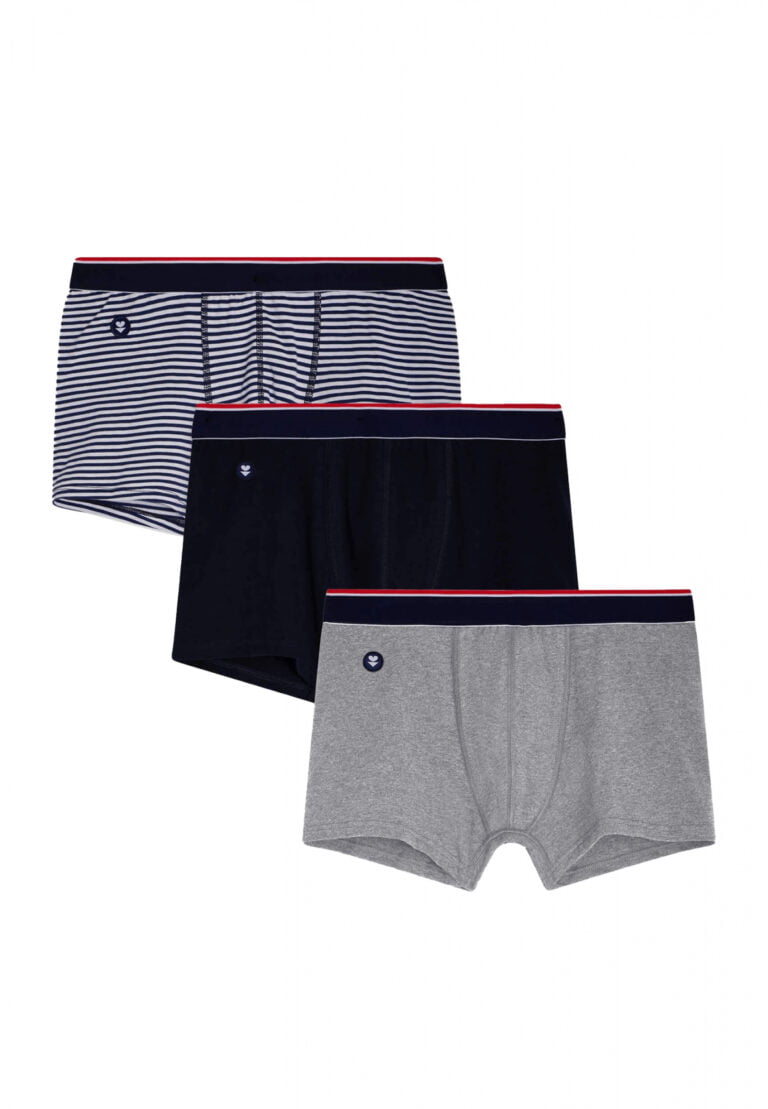 Le Slip Français - Pack Boxers Marius Trio blanc