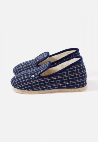 Le Slip Français - Pantoufles Tomette bleu