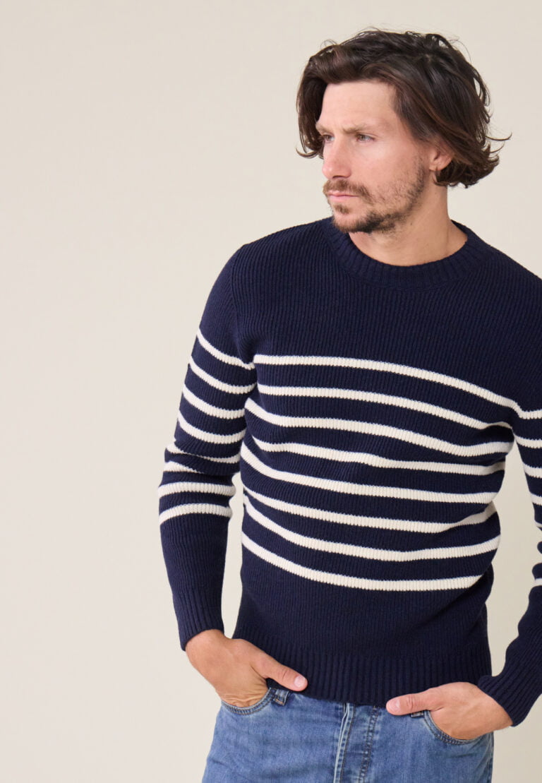 Le Slip Français - Pull Homme en laine Française - 100% Made in France