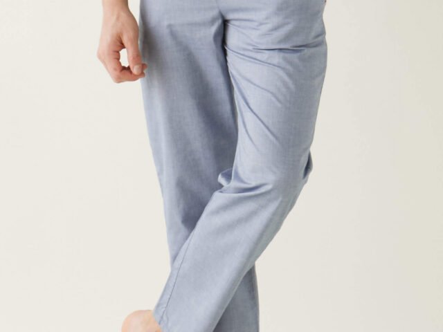 e611371da793e9df92e01038c7b2caf3232e80d0 Le Slip Français - Bas de pyjama en chambray - 100% Made in France