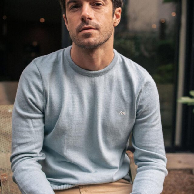 Montlimart - PULL VARIATION BLEU CLAIR