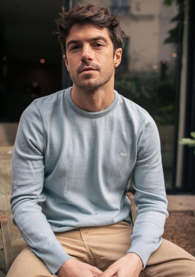Montlimart - PULL VARIATION BLEU CLAIR