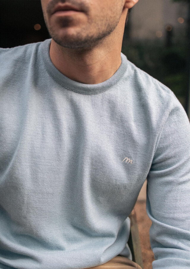Montlimart - PULL VARIATION BLEU CLAIR