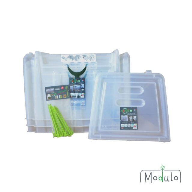 Lot de 3 tunnels Modul’o 60 + 2 embouts + 10 piquets par la marque MV Industrie MV Industrie - Lot de 3 tunnels Modul’o 60 + 2 embouts + 10 piquets