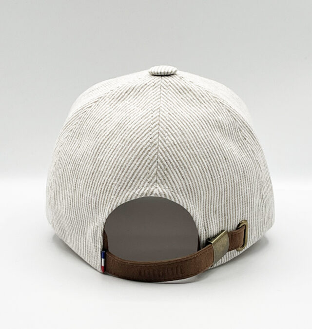 Headoniste - Casquette Lino rayure oshkosh beige