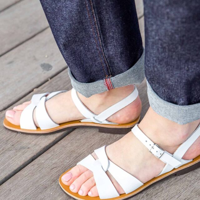 MAX VINCENT - SANDALES BRIDES CROISEES ATHENA cuir blanc Femme