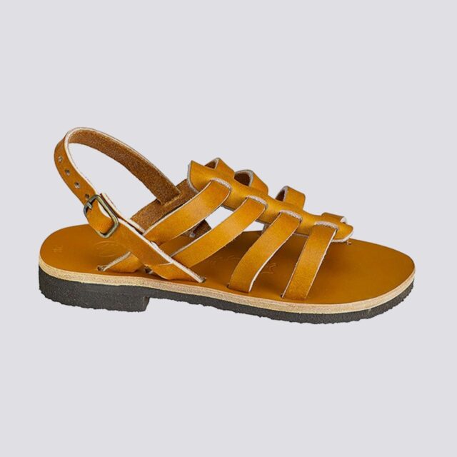 MAX VINCENT - TROPEZIENNE PAMPELONE cuir tannage vegetal naturel Enfant