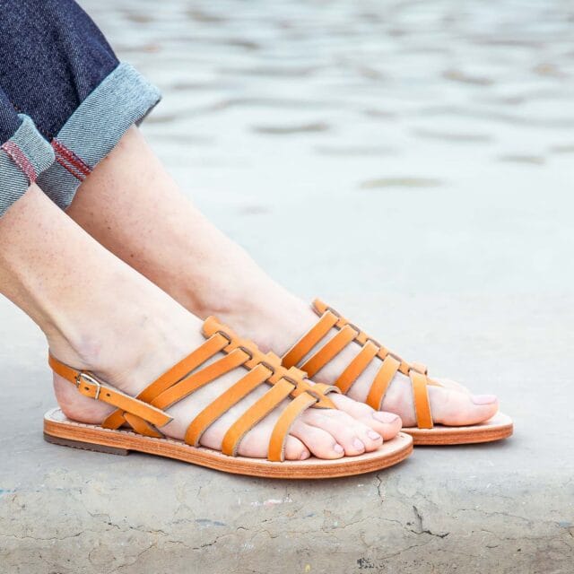 MAX VINCENT - TROPEZIENNE CHIC cuir tannage vegetal naturel Femme