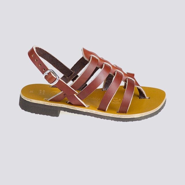 MAX VINCENT - TROPEZIENNE cuir tannage vegetal marron Enfant