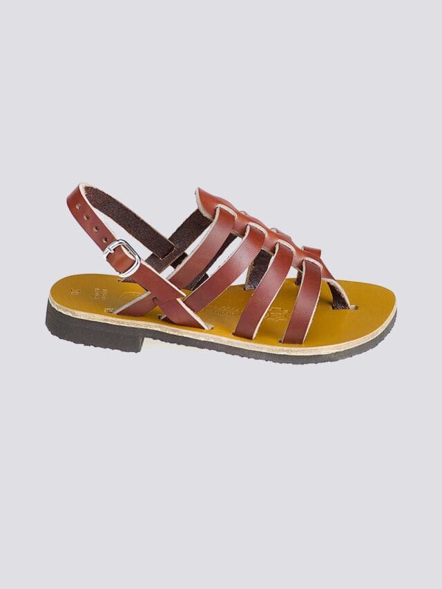 MAX VINCENT - TROPEZIENNE cuir tannage vegetal marron Enfant