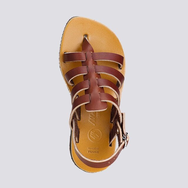 MAX VINCENT - TROPEZIENNE cuir tannage vegetal marron Enfant