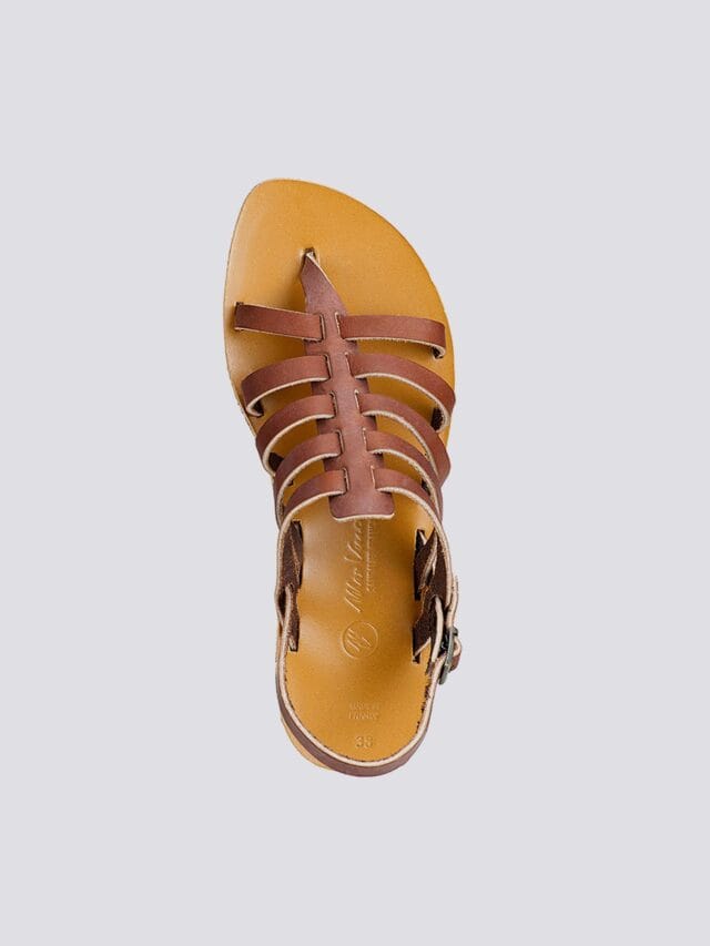 MAX VINCENT - TROPEZIENNE cuir tannage vegetal marron Femme