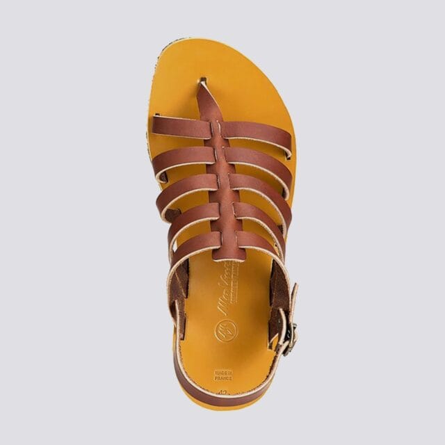 MAX VINCENT - TROPEZIENNE cuir tannage vegetal marron Homme