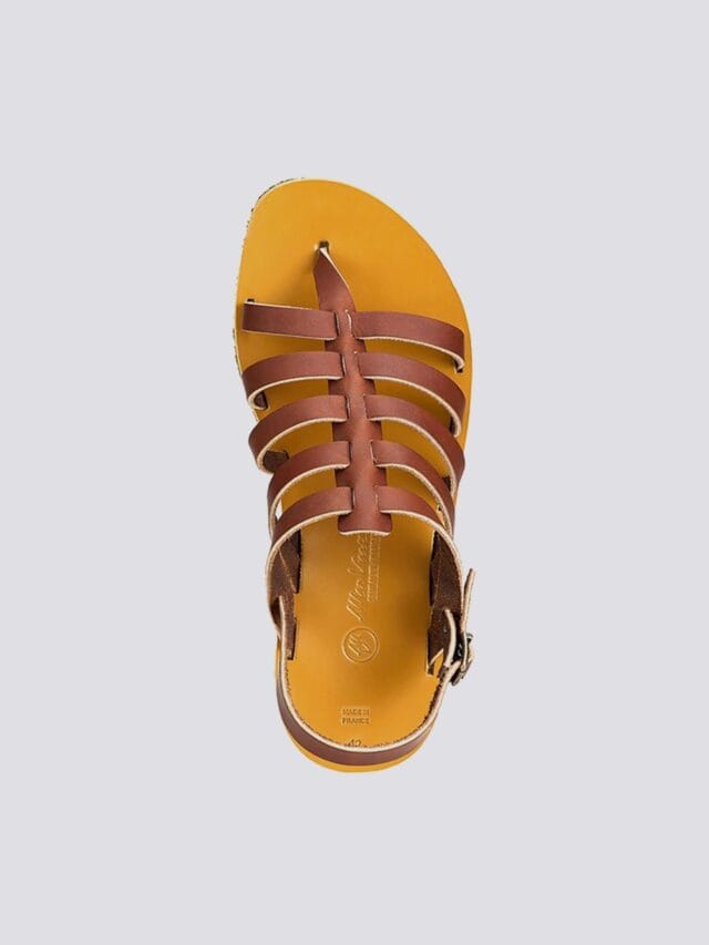 MAX VINCENT - TROPEZIENNE cuir tannage vegetal marron Homme