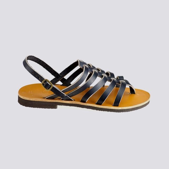 MAX VINCENT - TROPEZIENNE cuir tannage vegetal noir Homme