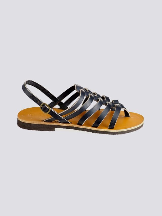 MAX VINCENT - TROPEZIENNE cuir tannage vegetal noir Homme