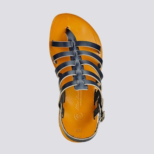 MAX VINCENT - TROPEZIENNE cuir tannage vegetal noir Homme