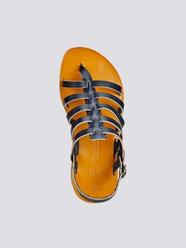 MAX VINCENT - TROPEZIENNE cuir tannage vegetal noir Homme