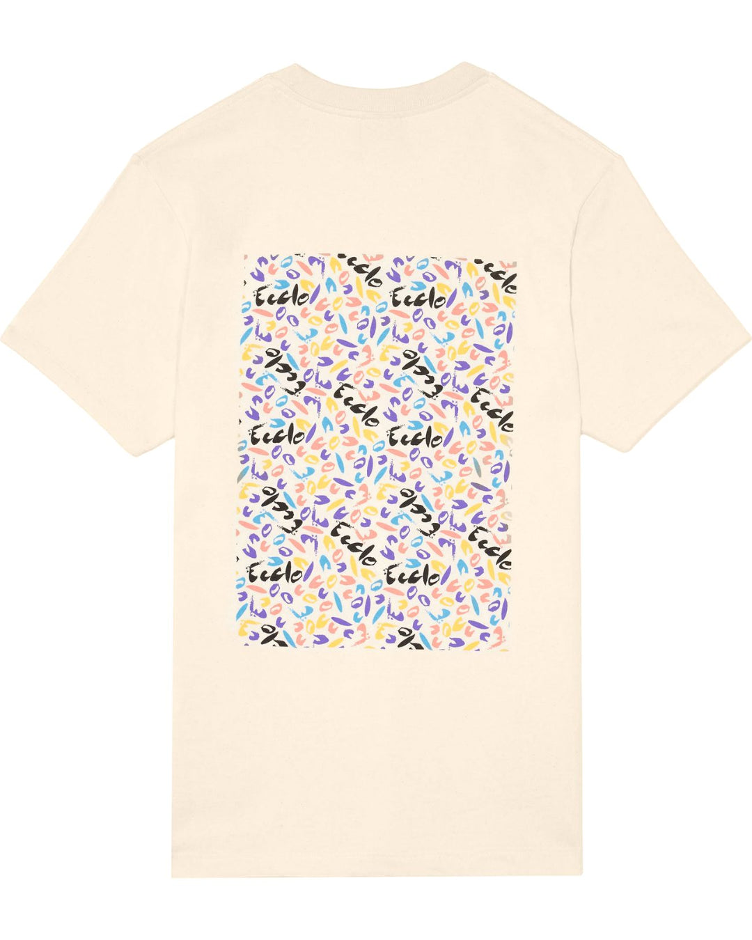 Ecclo t shirt col rond homme creme graff Made In France et coton bio recycle upcycle 06 applat dos 1080x1350 997fe3c7 387e 4081 9e93 4c7197fdc89d ECCLO - T-shirt Crème Graff