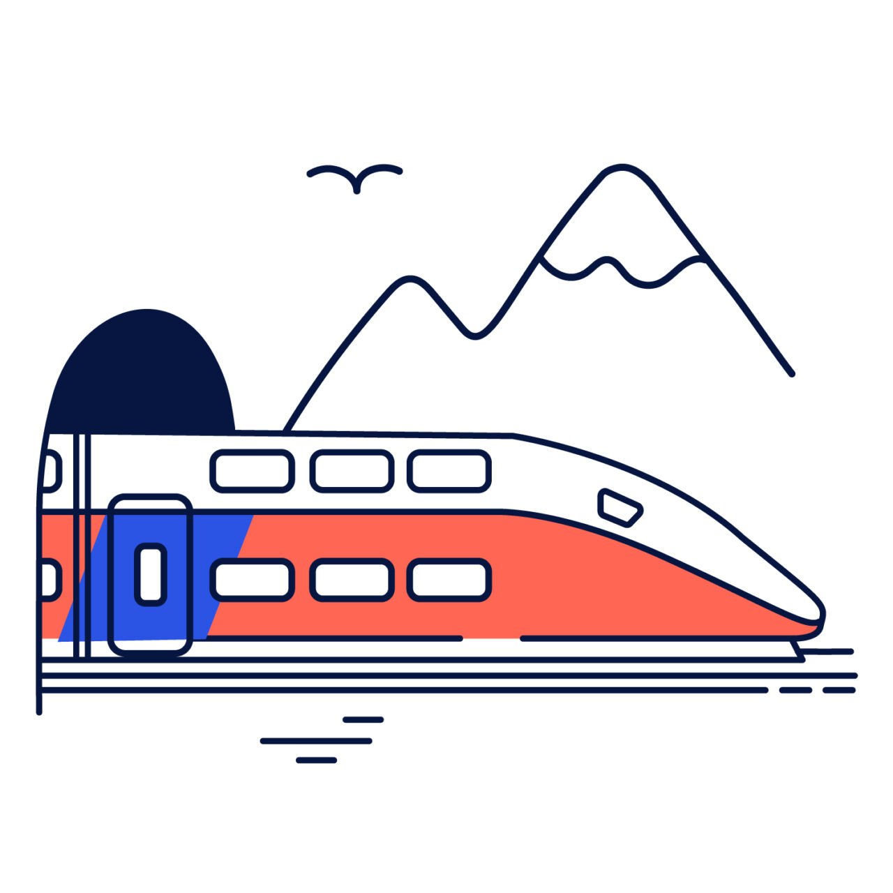 Marques de France - Train à la montagne