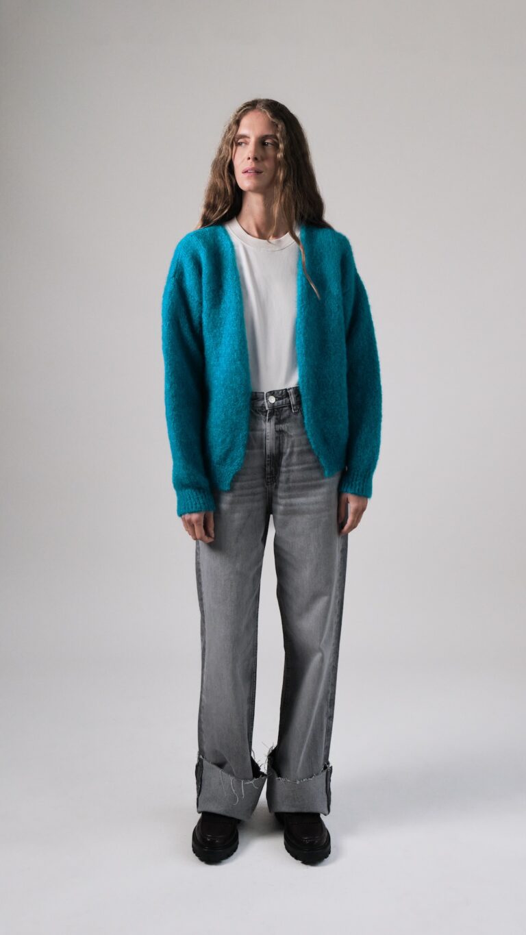 Gilet Anouch bleu canard
