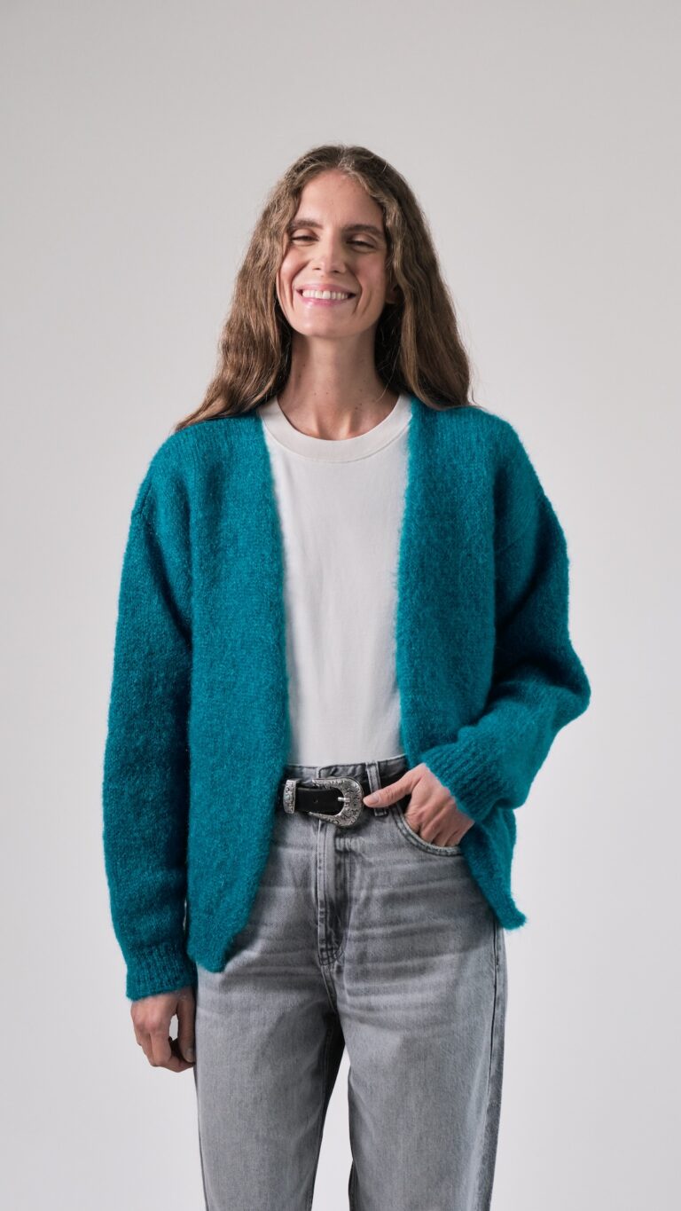 Tricots Jean Marc - Gilet Anouch bleu canard
