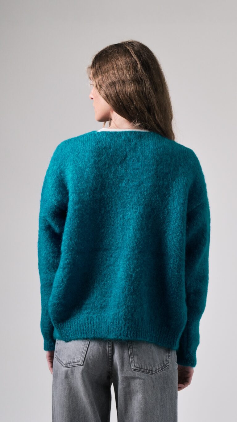 Gilet Anouch bleu canard