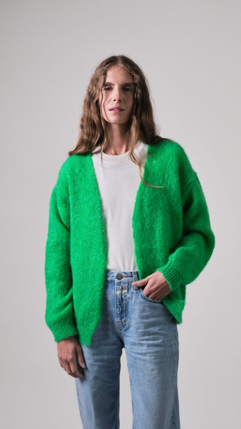Tricots Jean Marc - Gilet Anouch vert pomme