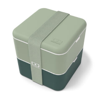 Le bento carré made in France – monbento MB Square vert Bicolor par la marque Mon Bento Mon Bento - Le bento carré made in France – monbento MB Square vert Bicolor