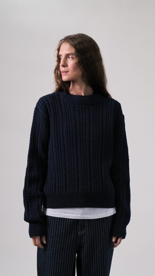 Meline col rond marine