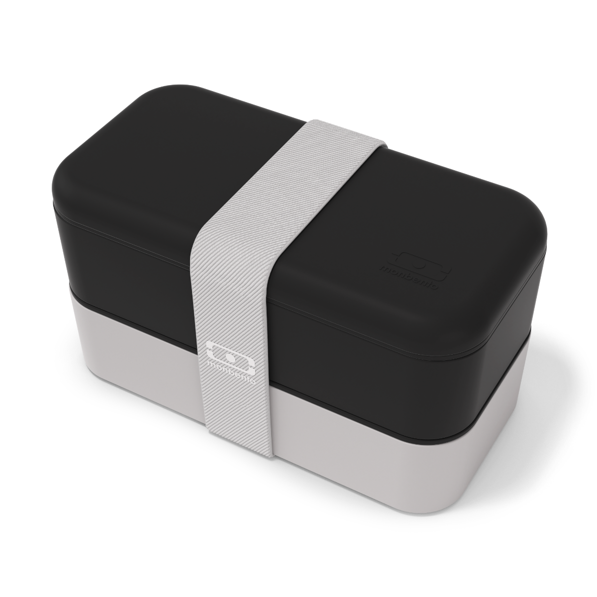 mbo noir onyx gris coton 1 Mon Bento - La boite bento made in France - monbento MB Original noir Onyx / gris Coton