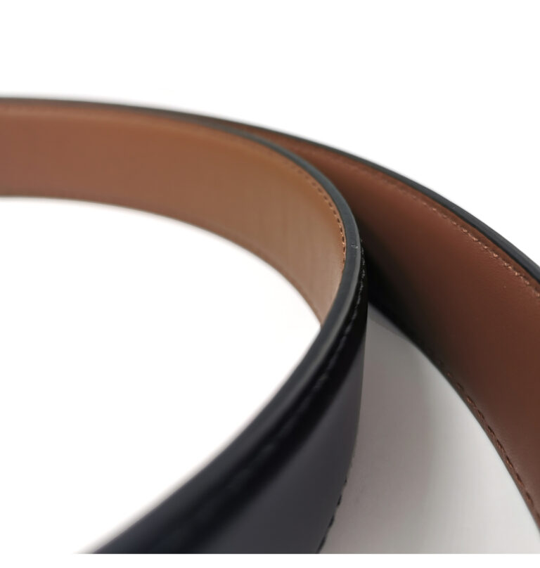 The French Game - ceinture réversible noire et marron