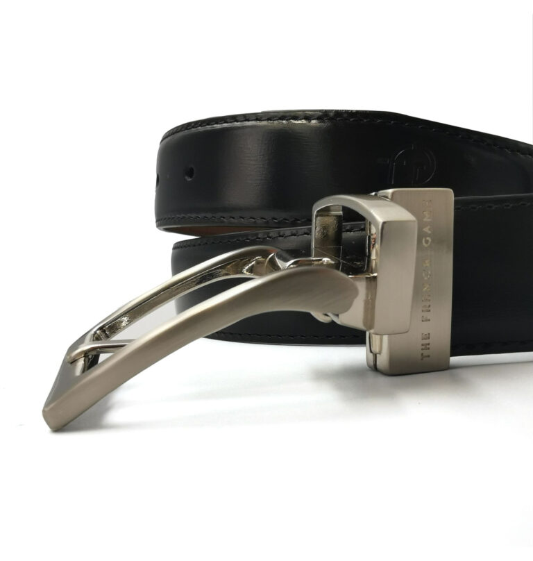 The French Game - ceinture réversible noire et marron