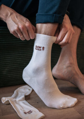 Chaussettes Traveler Ecru par la marque Montlimart Montlimart - Chaussettes Traveler Ecru