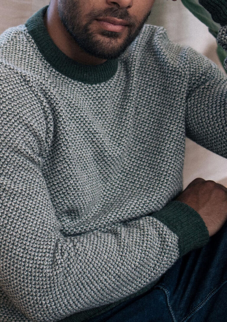 Montlimart - PULL ALENTOUR KAKI/ECRU/GRIS