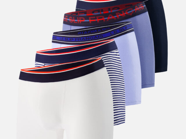 Le Slip Français - Pack Boxers Marius Cinquo bleu