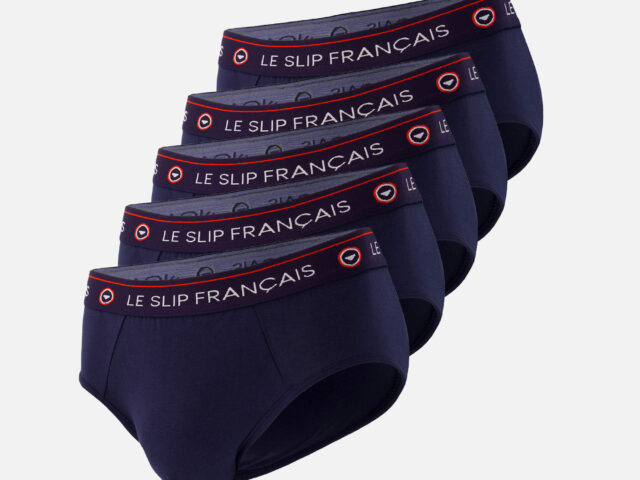 Le Slip Français - Pack Cinquo Slip Intrépide Marine bleu