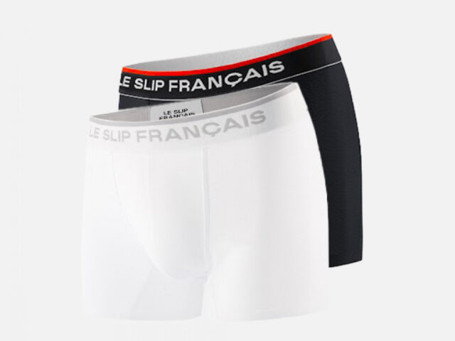 Le Slip Français - Pack Duo Boxer Guillaume Noir Blanc noir