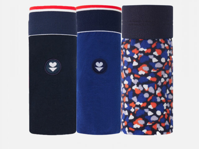 61b3854f2bf2b8284a586f7b4cde826fe7cd0242 Le Slip Français - Pack Boxers Marius Trio bleu
