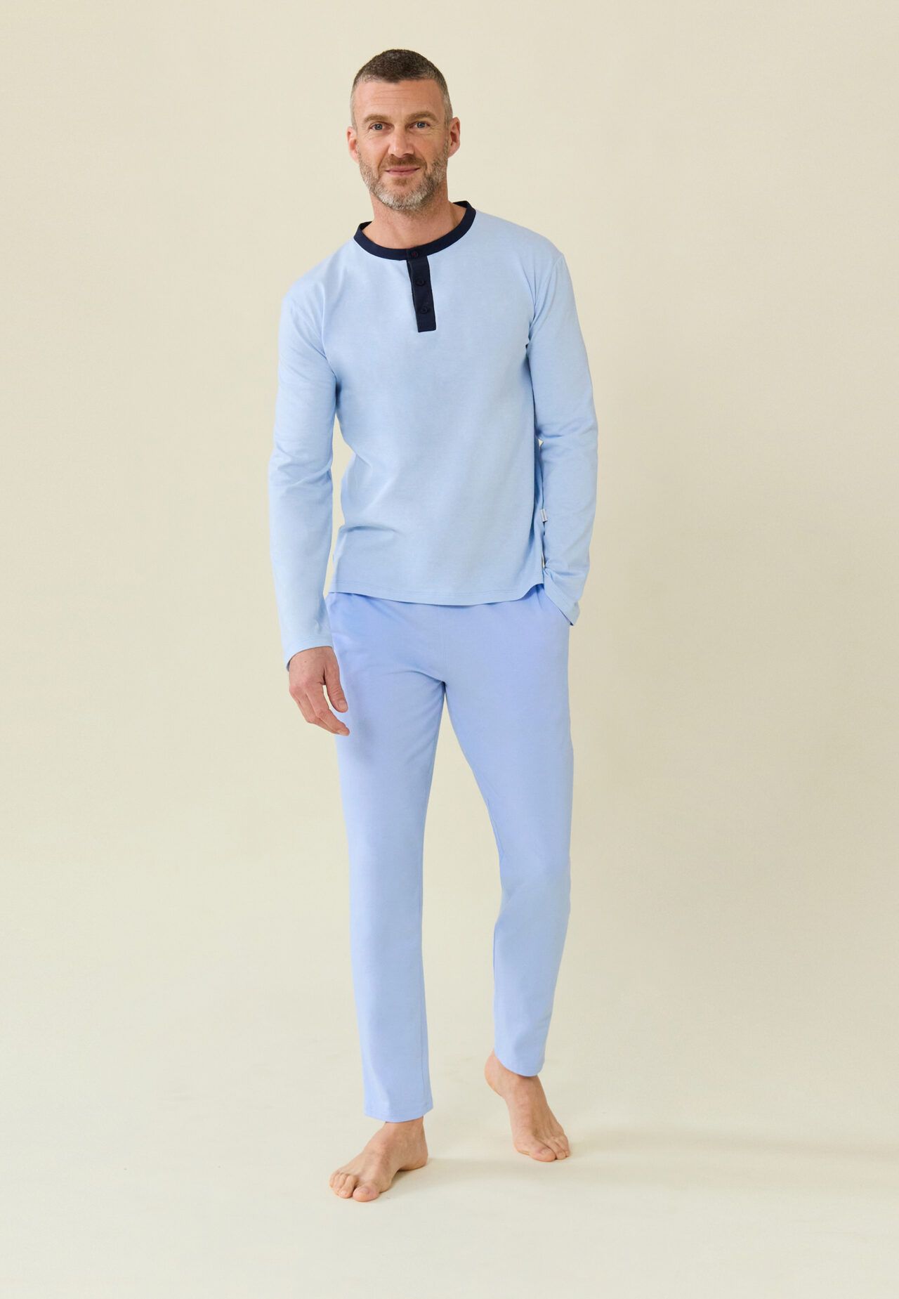 78635a4b820f3dc303e36a6fc0413ccb775bfee8 Le Slip Français - Ensemble de pyjama t-shirt et pantalon en coton - 100% Made in France