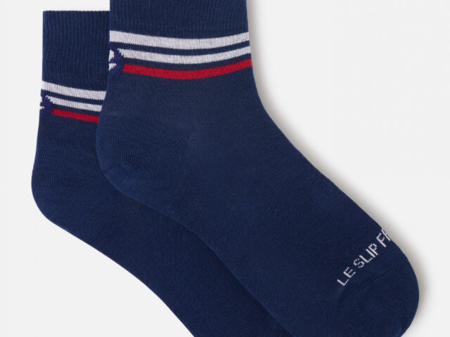 8374c67dd5140ba82c8f73674fb3b74a606a83a9 Le Slip Français - Leonardo JO Bleu Marine blanc
